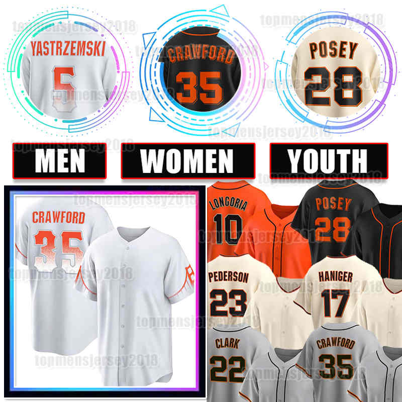 35 Brandon Crawford Jersey Buster Posey Baseball 5 Mike Yastrzemski Mitch Haniger Joc Pederson Evan Longoria Giants Brandon Belt Wilmer Flores Will Clark Logan Webb, Men jersey(j r)
35 Brandon Crawford Jersey Buster Posey Baseball 5 Mike Yastrzemski Mitch Haniger Joc Pederson Evan Longoria Giants Brandon Belt Wilmer Flores Will Clark Logan Webb, Men jersey(j r)