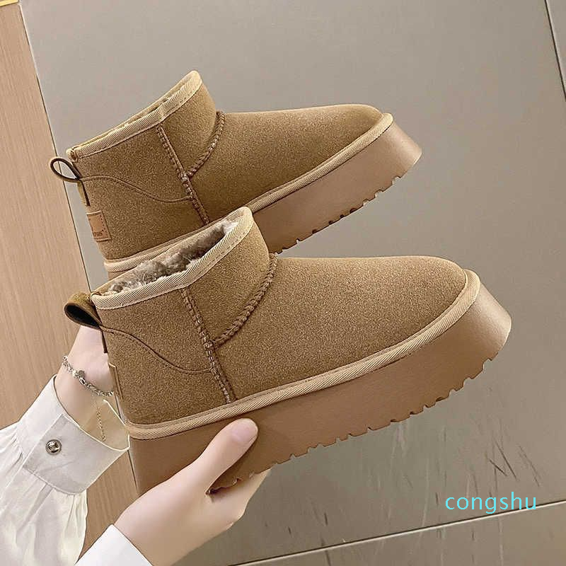 Boots Winter Women Short Plush Warm Snow Casual Shoes 2022 New Suede Fur Chelsea Ankle Flats Platform Ladies Botas, Black
Boots Winter Women Short Plush Warm Snow Casual Shoes 2022 New Suede Fur Chelsea Ankle Flats Platform Ladies Botas, Black