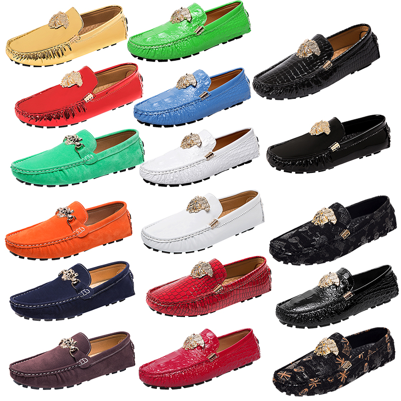 Men Shoes Loafers High-quality Print Genuine Leather Metal buckle Decoration Comfortable Classic Hot Sales Women's shoes Driving Moccasins Dress Shoes Size35-48, 2188-1
Men Shoes Loafers High-quality Print Genuine Leather Metal buckle Decoration Comfortable Classic Hot Sales Women's shoes Driving Moccasins Dress Shoes Size35-48, 2188-1