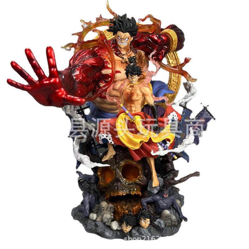 Novelty Games Anime One Piece Doll Super Large Figure Toys Acalanatha Luffy 35cm Pvc Statue Christmas Birthday Gift Toy Figurines For Childr