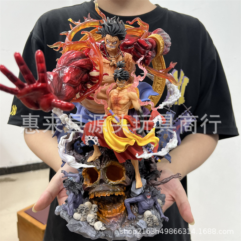 Novelty Games Anime One Piece Doll Super Large Figure Toys Acalanatha Luffy 35cm Pvc Statue Christmas Birthday Gift Toy Figurines For Childr