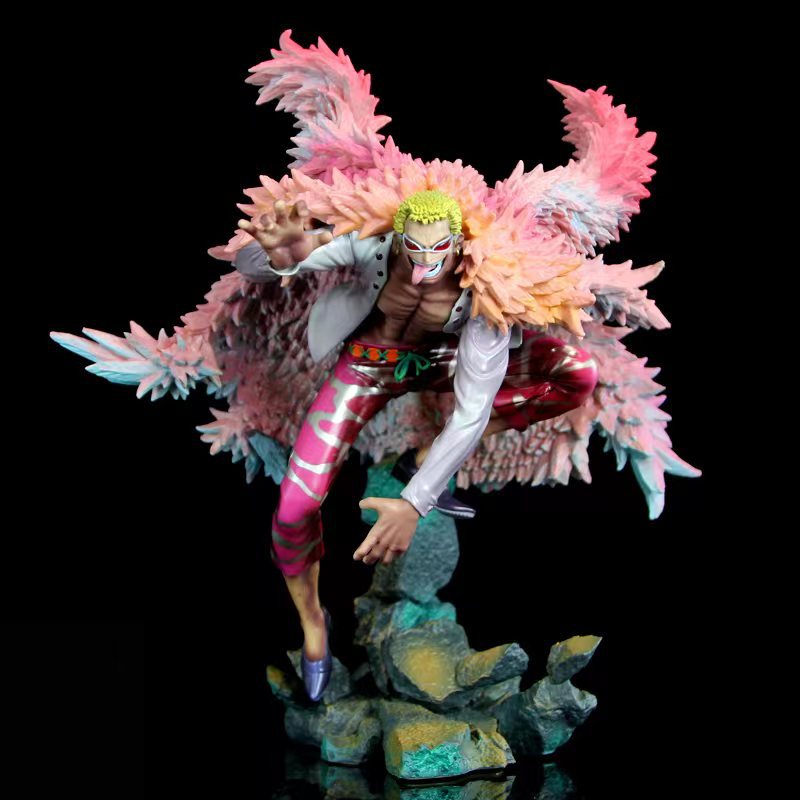 Novelty Games 31.5cm Anime One Piece Donquixote Doflamingo Action Figure Gk Manga Statue Pvc Figurine Collectible Model Toys Ornaments