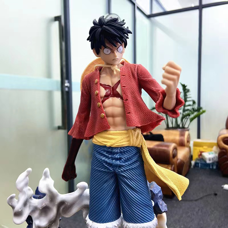 Novelty Games One Piece GK Luffy Roronoa Zoro PVC Action Figure Collection Statue Model Figurine Children Kid Toy Gifts 36cm
