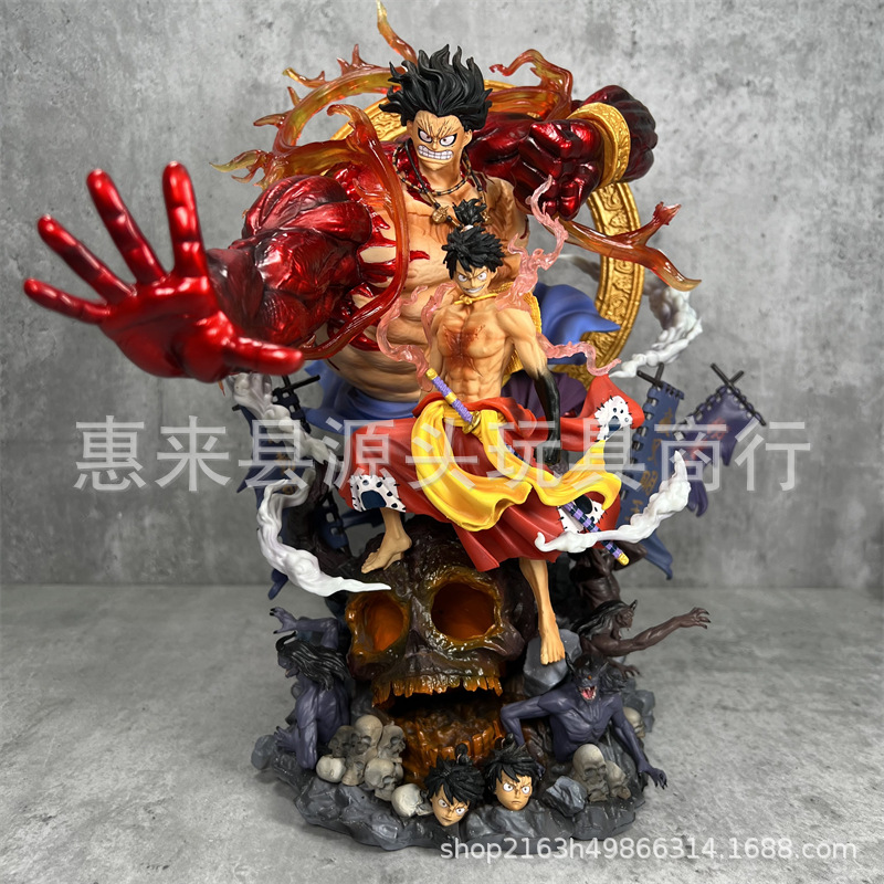Novelty Games Anime One Piece Doll Super Large Figure Toys Acalanatha Luffy 35cm Pvc Statue Christmas Birthday Gift Toy Figurines For Childr