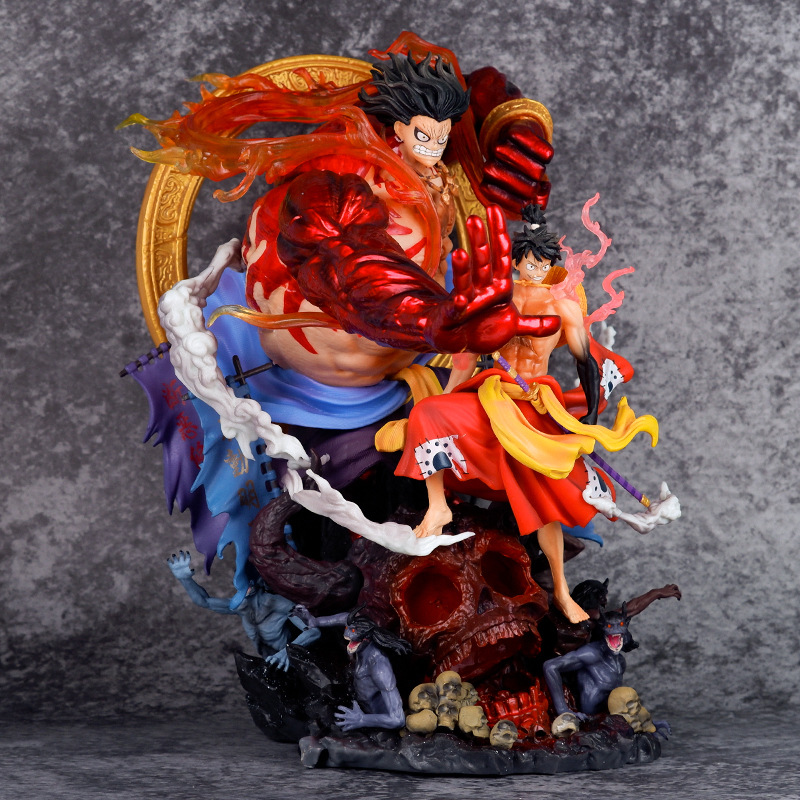 Novelty Games Anime One Piece Super Large Figure Toys Acalanatha Luffy 30cm Pvc Gk Statue Christmas Birthday Gift Toy Figurines For Children