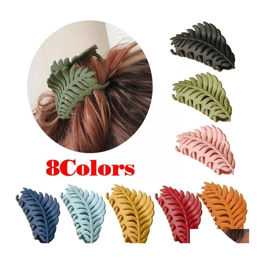 Hair Clips Barrettes Large Leaf Claw Clip Back Head Bathing Girls For Women Headwear Accessories Shark Plate Drop Delivery Jewelry Dhygk
Hair Clips Barrettes Large Leaf Claw Clip Back Head Bathing Girls For Women Headwear Accessories Shark Plate Drop Delivery Jewelry Dhygk