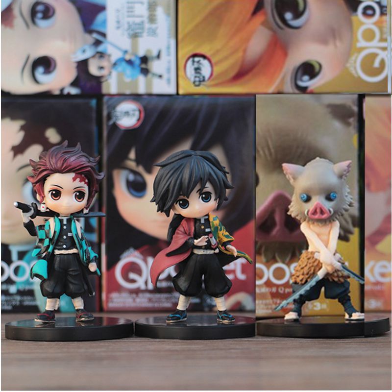 Novelty Games Anime Demon Slayer Cute Figure High Quality Q Version Figurines 10cm Pvc Kawaii Statue Toys