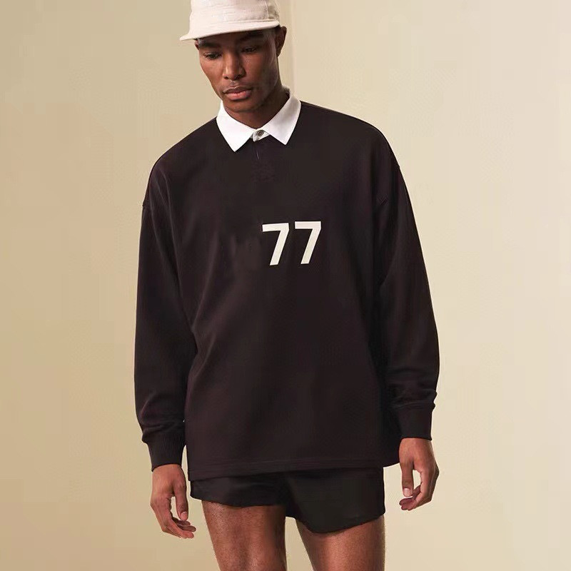 High Street Loose Digital Floating Shirt Long Sleeve Sweater Men's Closing Trend Style Couple