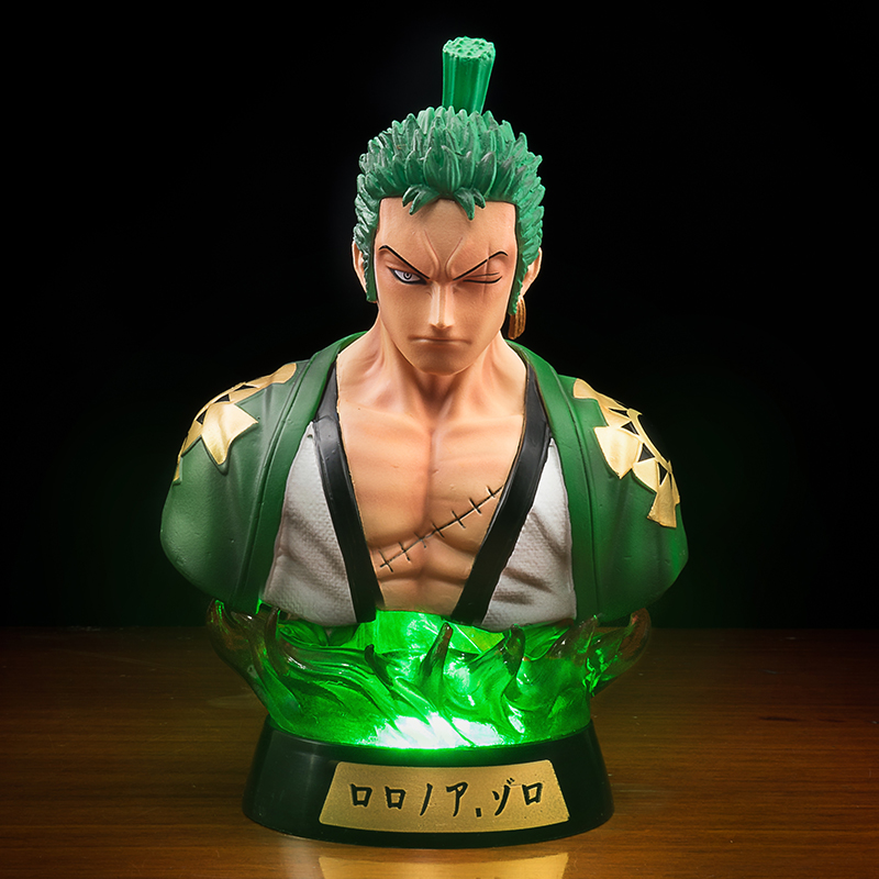 Novelty Games Anime One Piece Boa Hancock Roronoa Zoro Luffy Bust Pvc Action Figure Toys Night Light Led Figure