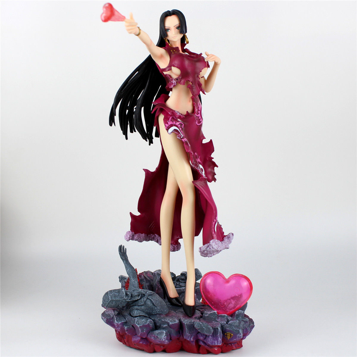 Novelty Games 36cm One Piece Anime Figure GK Boa Hancock With Light Sexy Appeal Action Statue Collection Decoration Fiama Christmas Adult To