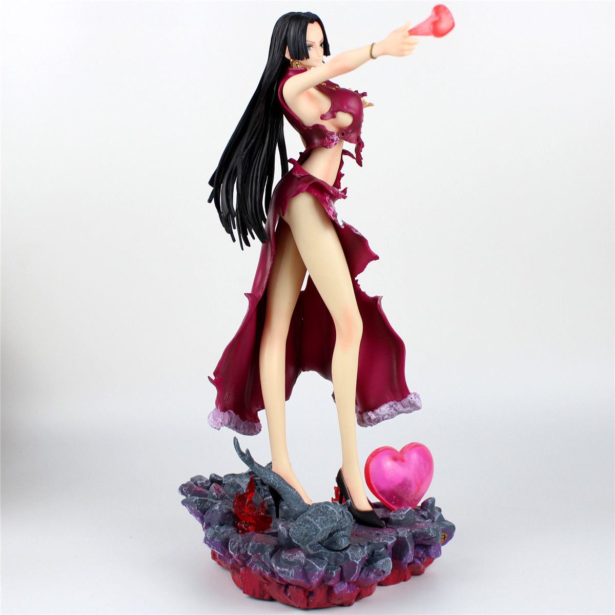 Novelty Games 36cm One Piece Anime Figure GK Boa Hancock With Light Sexy Appeal Action Statue Collection Decoration Fiama Christmas Adult To