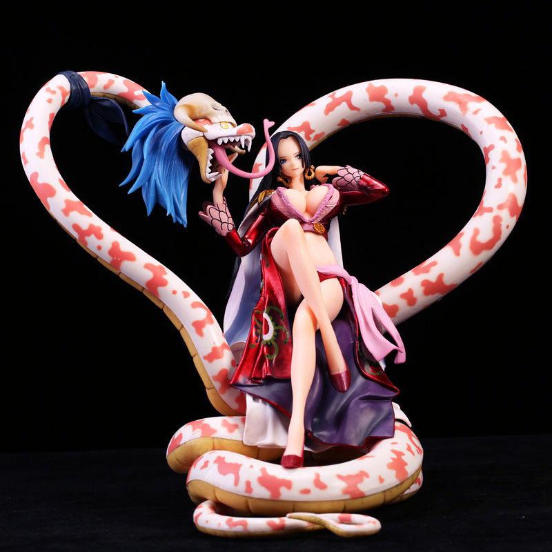 Novelty Games Anime Figure One Piece Female Emperor Boa Hancock Hand-made Japanese Animation Decoration Snake Ji Cheongsam Gk Boy Gift Toyss