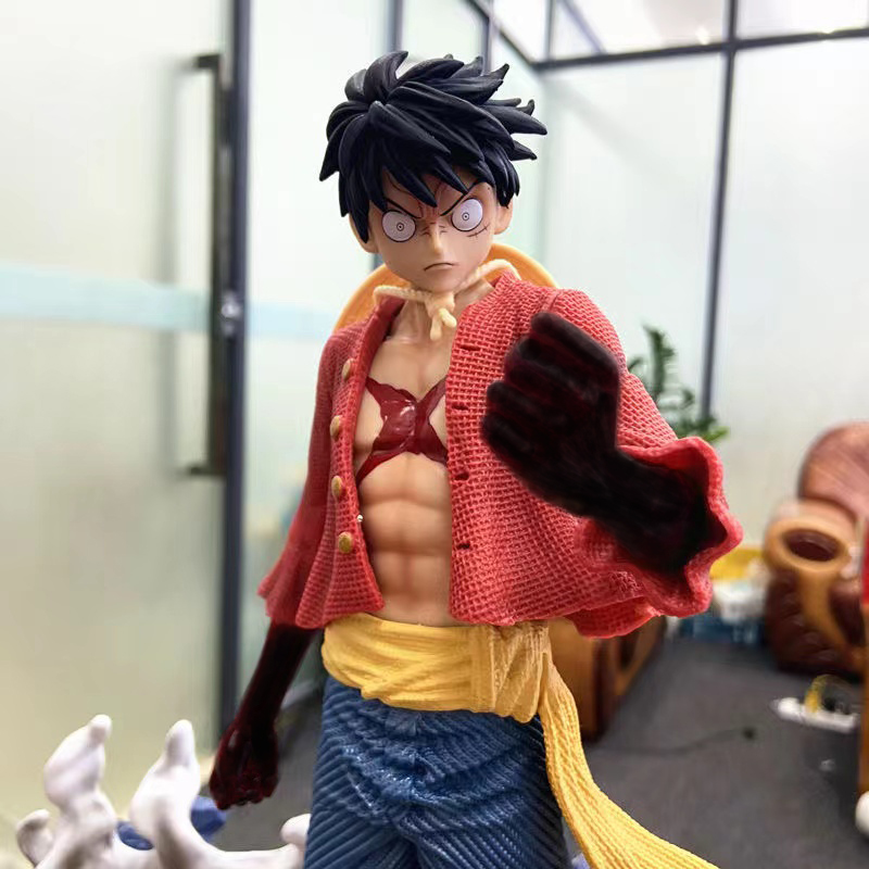Novelty Games One Piece GK Luffy Roronoa Zoro PVC Action Figure Collection Statue Model Figurine Children Kid Toy Gifts 36cm