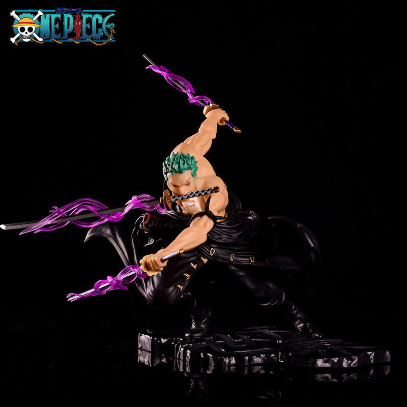 Novelty Games Anime One Piece 18cm Roronoa Zoro Action Figures Model Figurines Cool Decoration Collection Figure Doll Kids Toys Christmas Gi