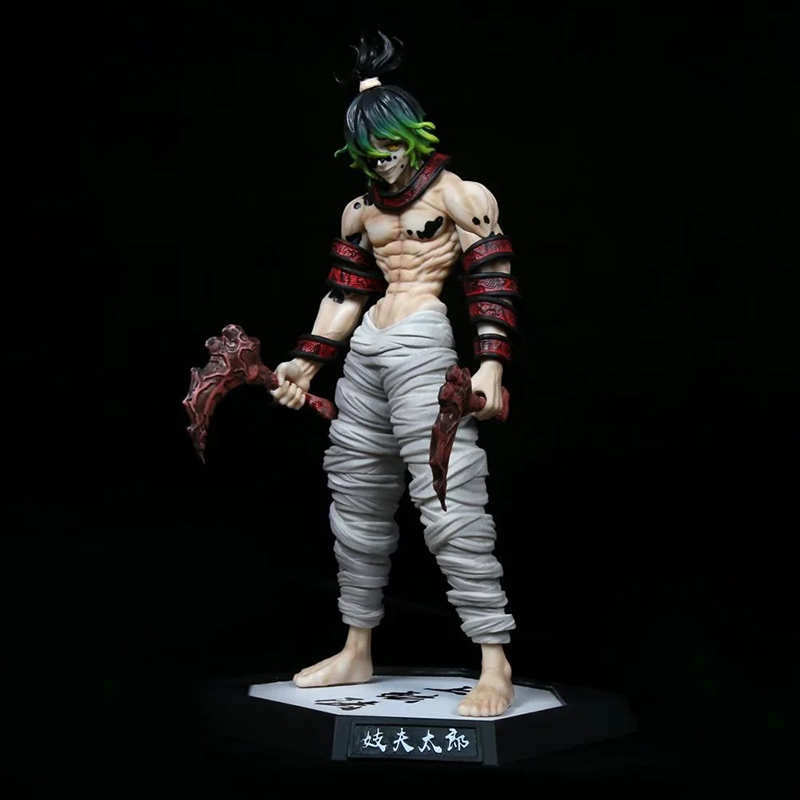 Novelty Games Demon Slayer 33cm Action Figure Giyuutarou Daki Kokushibo Tsugikuni Yoriichi Toy Kimetsu No Yaiba Gyutarou Collection Pvc Mode