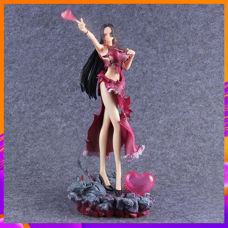 Novelty Games 36cm One Piece Anime Figure GK Boa Hancock With Light Sexy Appeal Action Statue Collection Decoration Fiama Christmas Adult To
