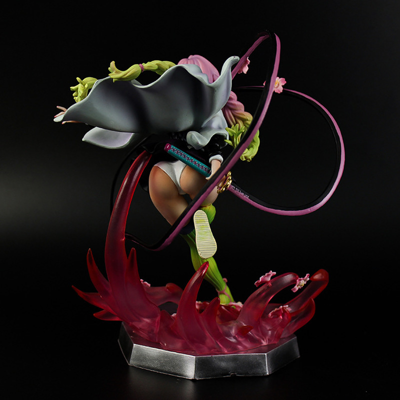 Novelty Games Anime Demon Slayer Kanroji Mitsuri Kawaii Figure Room Decoration Beautiful Girl Battle Form Sexy Figure Collection