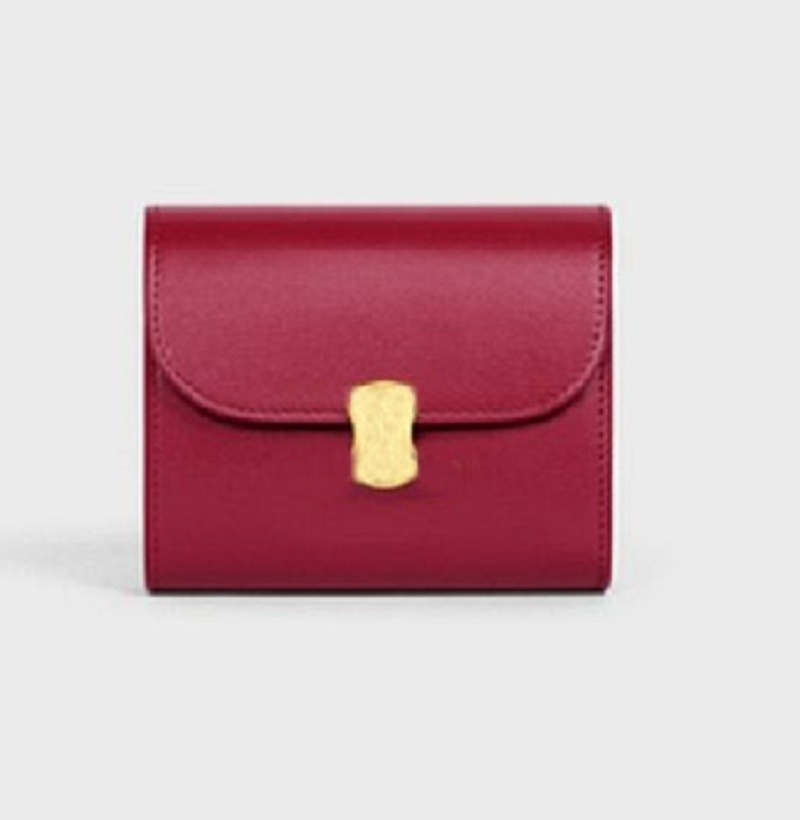 Small Wallet Triomphe In Shiny Calfskin Carmin Designer Women Luxury Wallets Gold Finishing Metallic Closure Folded Coin Pocket With Snap Button, #01
Small Wallet Triomphe In Shiny Calfskin Carmin Designer Women Luxury Wallets Gold Finishing Metallic Closure Folded Coin Pocket With Snap Button, #01
