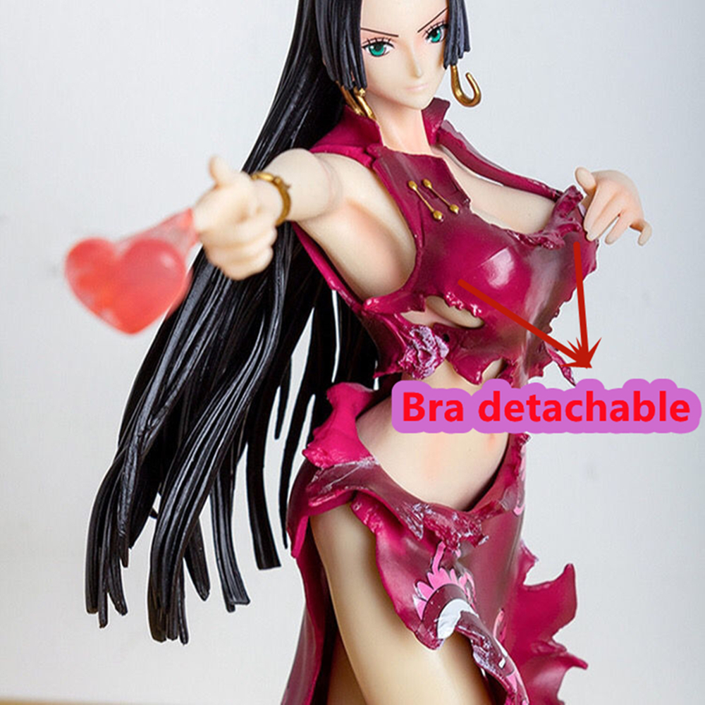 Novelty Games 36cm One Piece Anime Figure GK Boa Hancock With Light Sexy Appeal Action Statue Collection Decoration Fiama Christmas Adult To