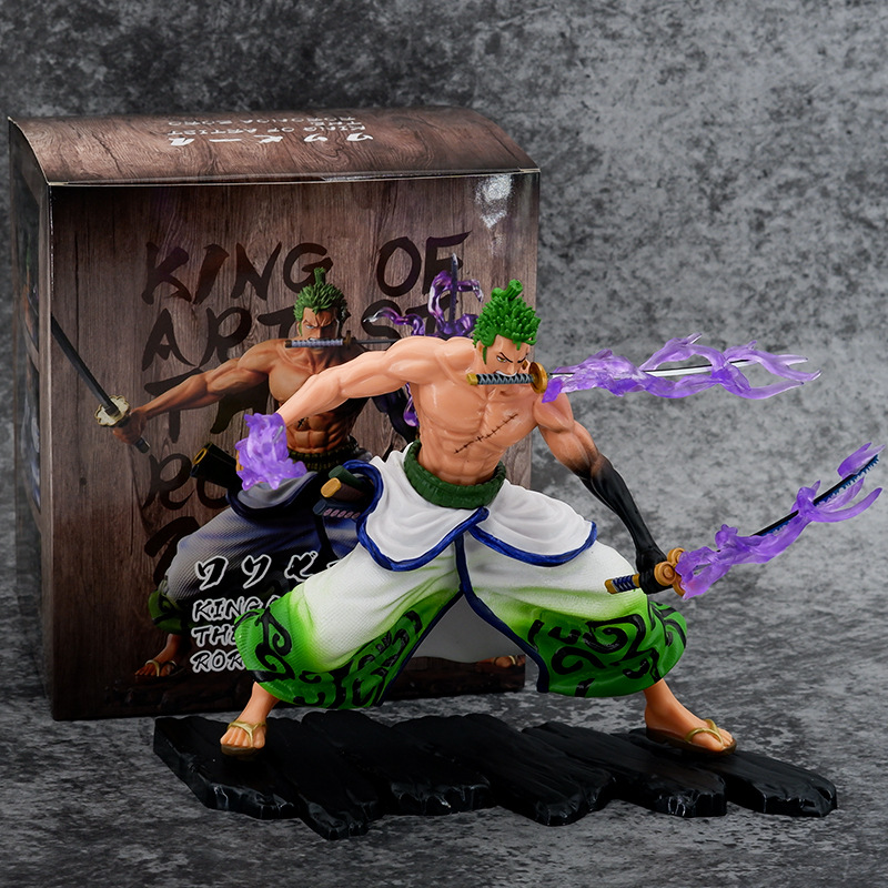Novelty Games Anime One Piece Figure Domineering Zoro Gk Statue 17.5cm Pvc Action Figure Collection Model Toys Birthday Gifts For Kids