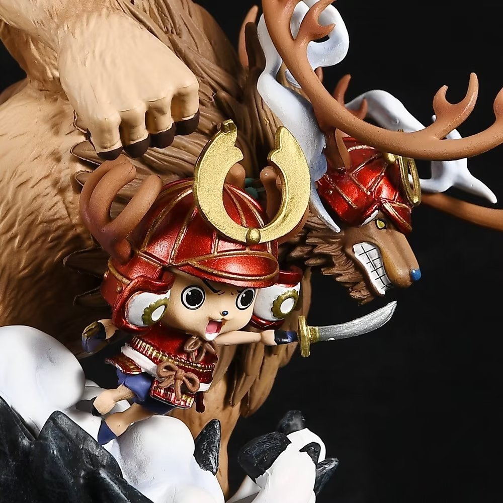 Novelty Games Anime One Piece Chopper Figures Wano Onigashima Chopper 13cm Statue Action Figurine Model Doll Collection Decoration Toy Gift