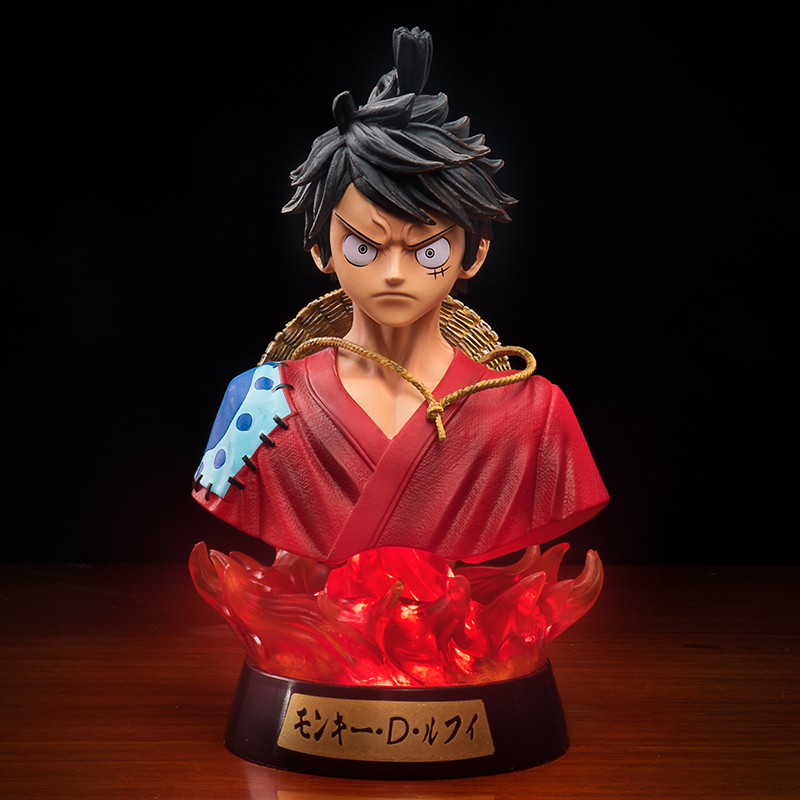 Novelty Games Anime One Piece Boa Hancock Roronoa Zoro Luffy Bust Pvc Action Figure Toys Night Light Led Figure