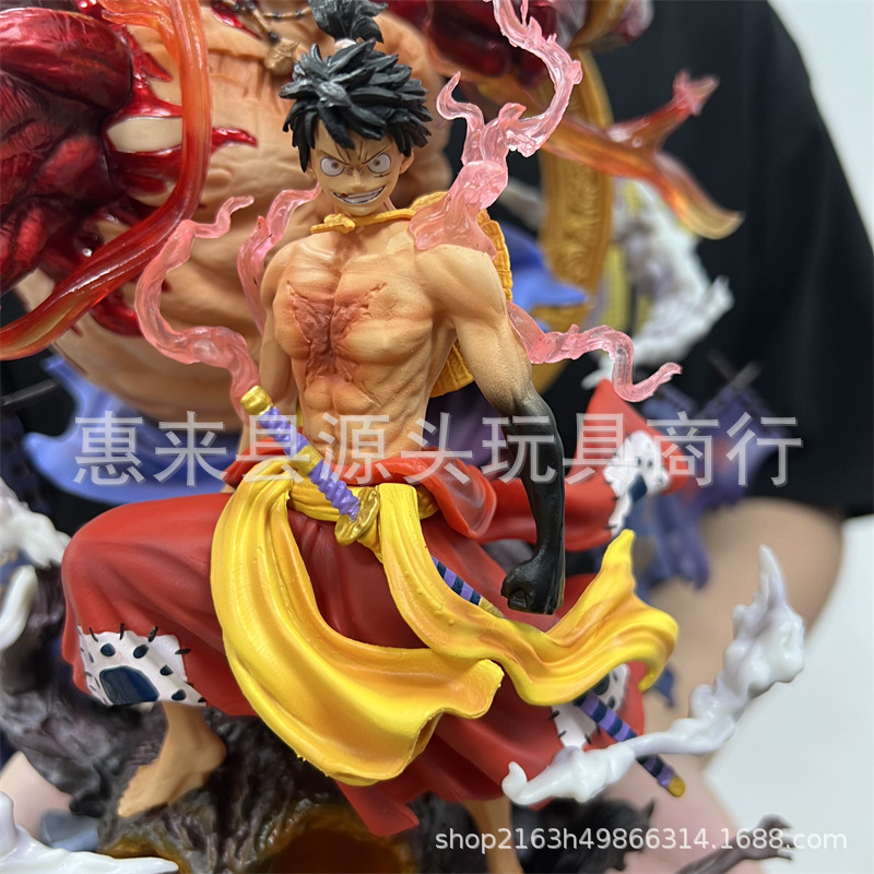 Novelty Games Anime One Piece Doll Super Large Figure Toys Acalanatha Luffy 35cm Pvc Statue Christmas Birthday Gift Toy Figurines For Childr
