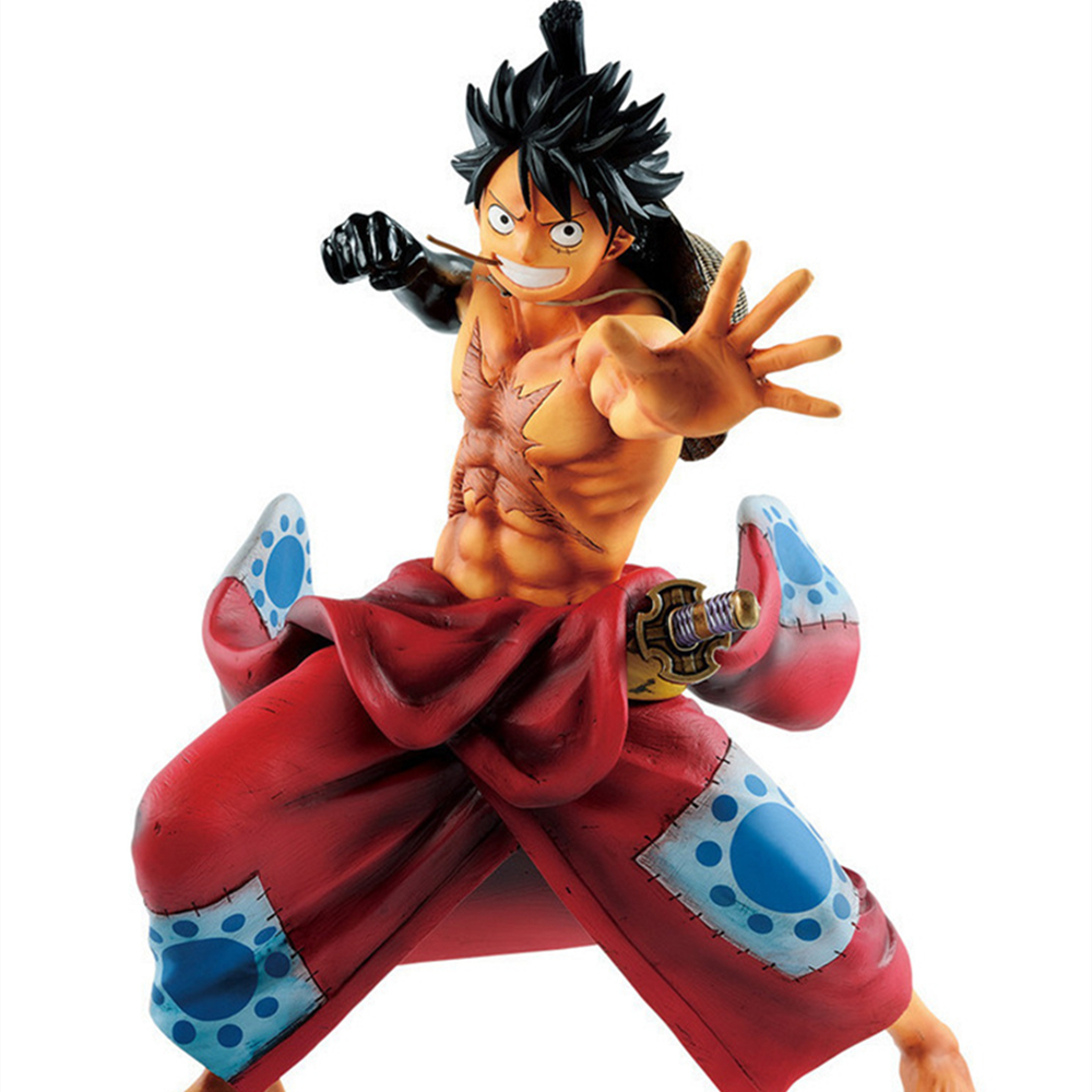 Novelty Games One Piece Manga 22cm Monkey D Luffy Anime Figure Wanokuni Version Pvc Action Figurine Model Toys For Chrildren Gift