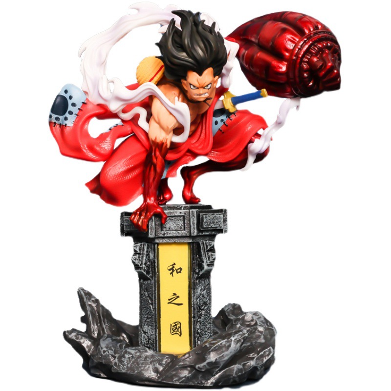 Novelty Games 30cm Anime One Piece Figurine Wano Country Gk Fourth Gear Luffy Zoro Ace Super Large Action Figure Ornament Statue Toys Gifts