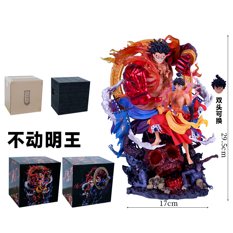 Novelty Games Anime One Piece Super Large Figure Toys Acalanatha Luffy 30cm Pvc Gk Statue Christmas Birthday Gift Toy Figurines For Children
