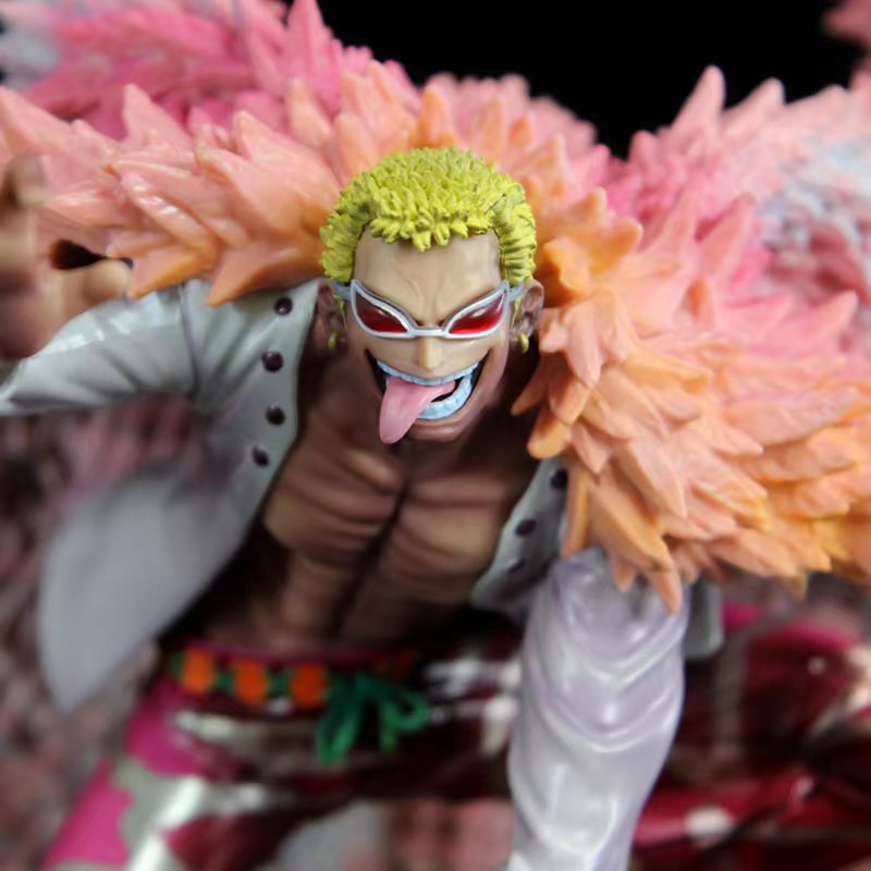 Novelty Games 31.5cm Anime One Piece Donquixote Doflamingo Action Figure Gk Manga Statue Pvc Figurine Collectible Model Toys Ornaments