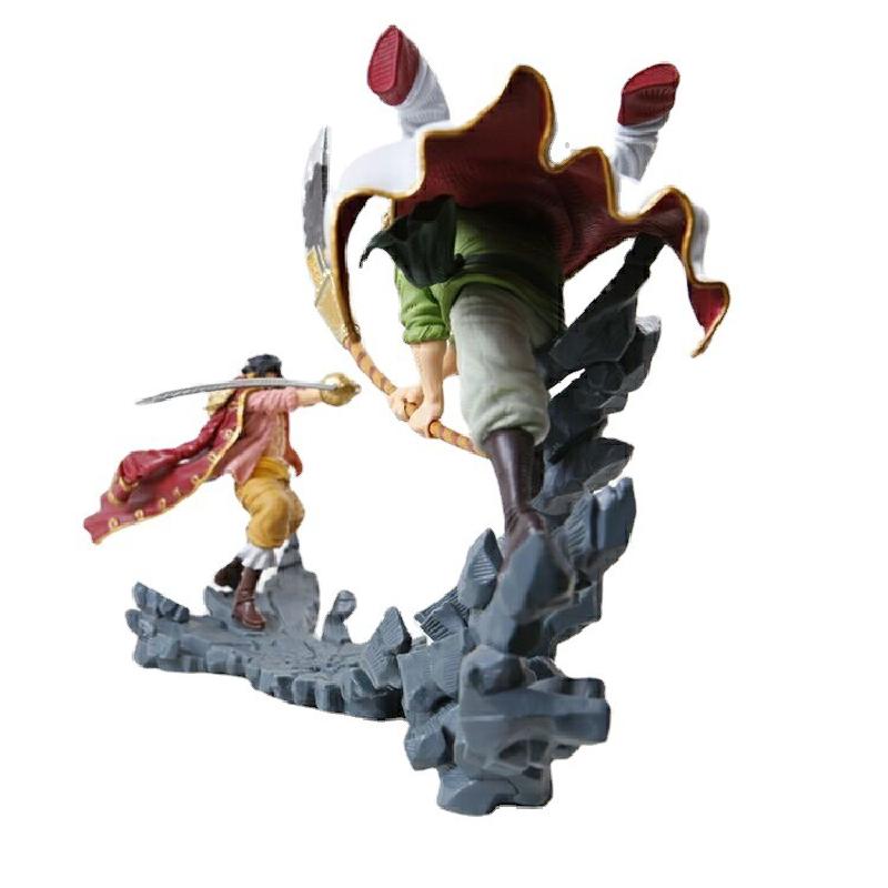 Novelty Games Anime One Piece Action Figure Edward Newgate Vs Gol D Roger Duel Collection Souvenirs Model Toy Birthday Gift For Boys Girls