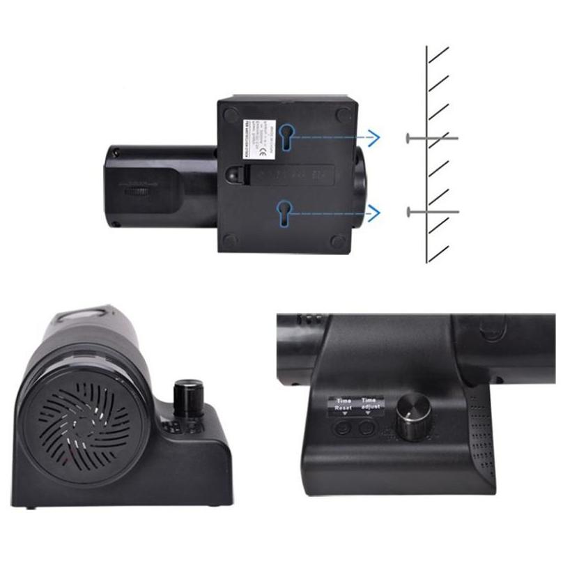 Wall Clocks Creative Analog Led Digital Light Desk Projection RomaArabia Clock Remote Control Home Decor Us1 Drop Delivery Garden1692092