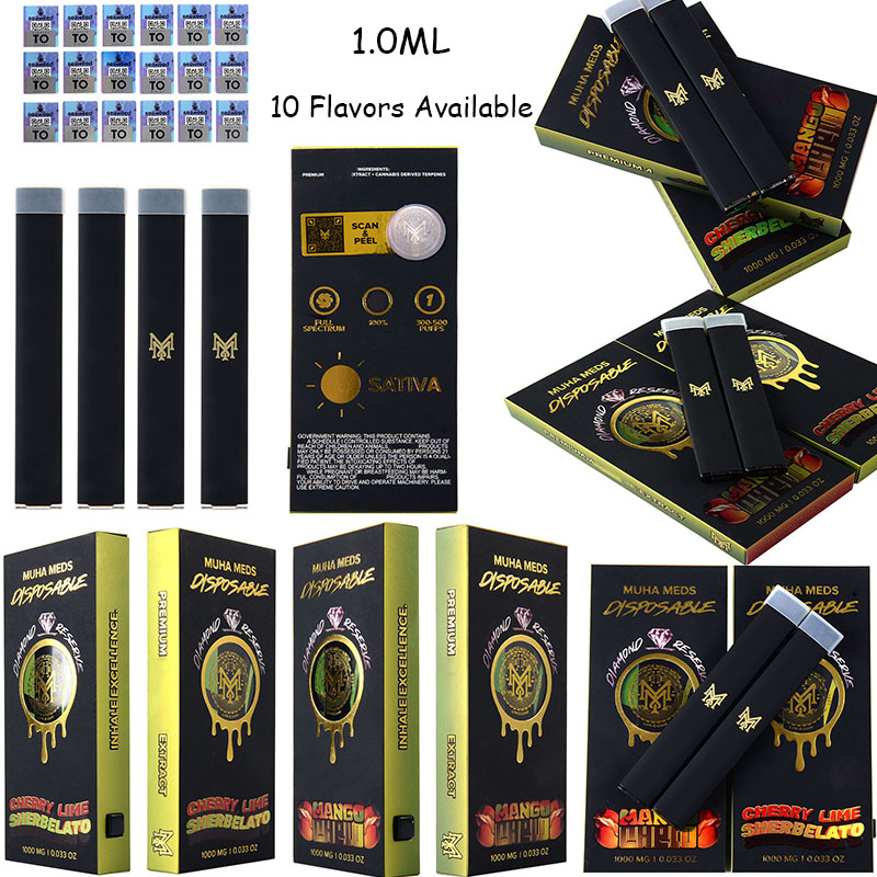 1ML Muha Meds Diamond Reserve E cigarettes Disposable Vape pen With 280mah Battery Device Pods 10 Flavors Available Thick Empty Vaporizer Rechargeable Box Package
1ML Muha Meds Diamond Reserve E cigarettes Disposable Vape pen With 280mah Battery Device Pods 10 Flavors Available Thick Empty Vaporizer Rechargeable Box Package