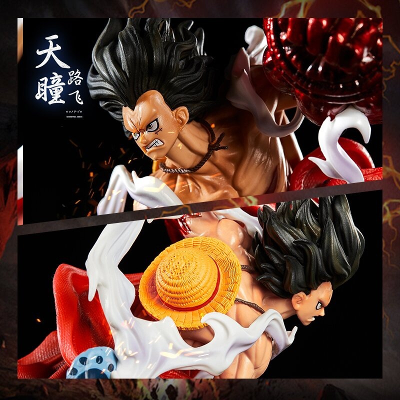 Novelty Games 30cm Anime One Piece Figurine Wano Country Gk Fourth Gear Luffy Zoro Ace Super Large Action Figure Ornament Statue Toys Gifts
