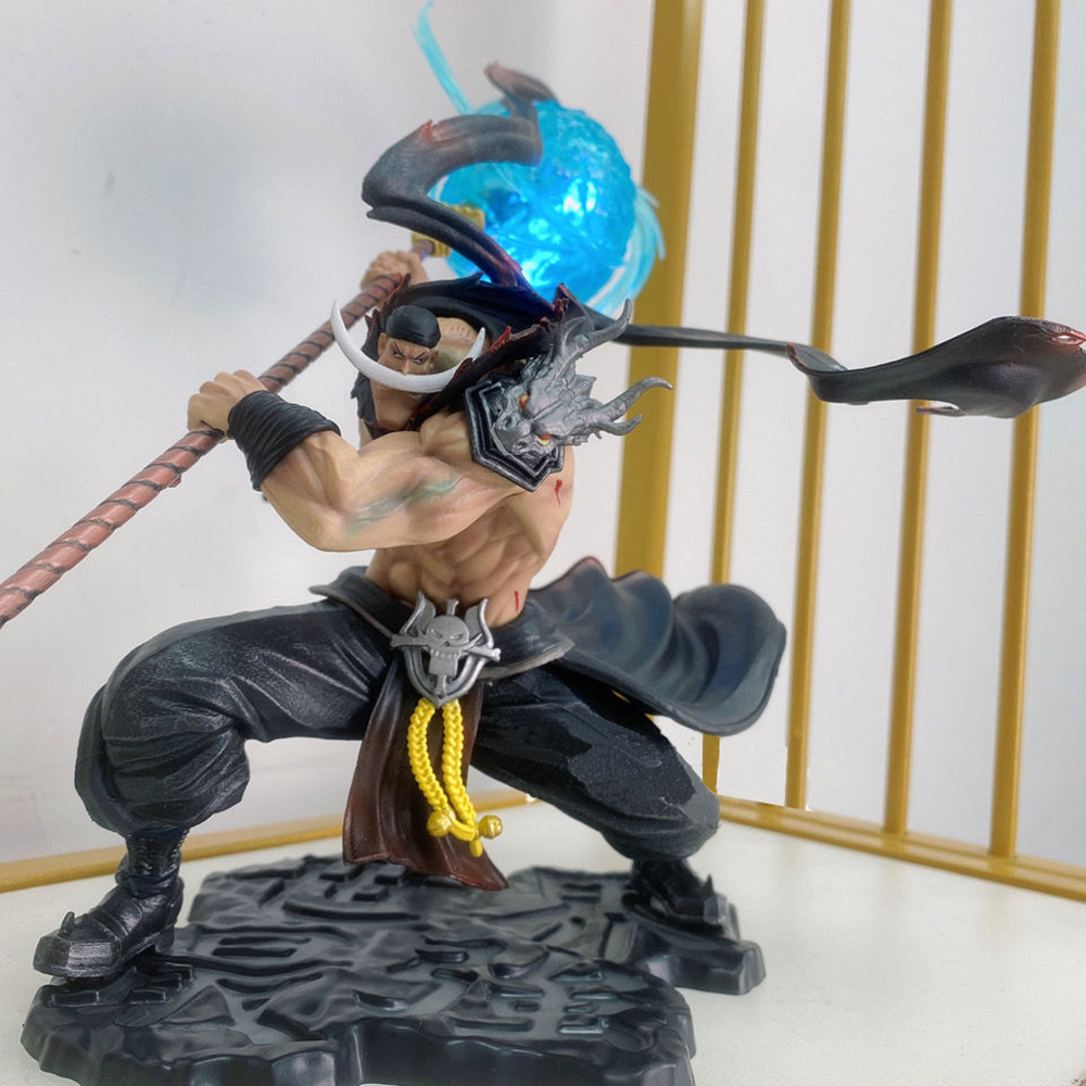 Novelty Games One Piece White Beard 30cm Large Figure Edward Newgate Edward Pirates Action Pvc Scultures With Light Collection Team Model