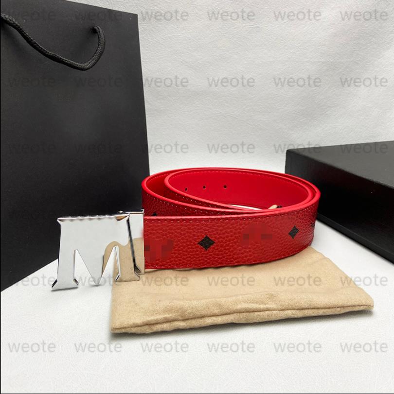 Mens Designer Belts Classic Gold Silver Black Smooth Buckle M Belt Man Genuine Leather Waistband Womens Luxury Belts Cintura 9 Colors Girdle
Mens Designer Belts Classic Gold Silver Black Smooth Buckle M Belt Man Genuine Leather Waistband Womens Luxury Belts Cintura 9 Colors Girdle