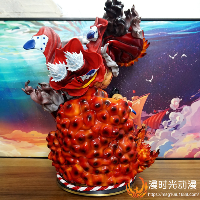 Novelty Games Anime One Piece Luffy Large Action Figure Gear 4 Great Ape King Gk Statue Crow Cannon Figurine Model Christmas Gift For Childr