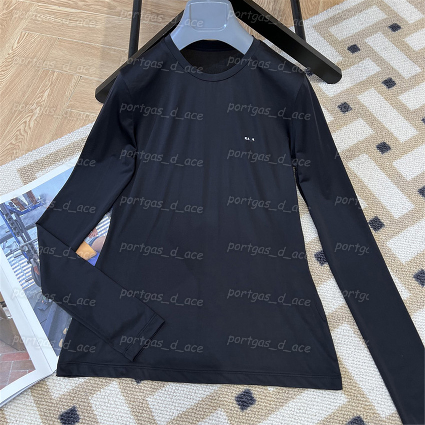 Triangle Badge Women T Shirt Black Long Sleeve Round Neck Tops Autumn Spring Casual Bottoming Shirts, Black with label #@
Triangle Badge Women T Shirt Black Long Sleeve Round Neck Tops Autumn Spring Casual Bottoming Shirts, Black with label #@