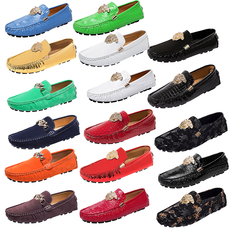 New Lightweight Designer Luxury Mens Moccasin Metal buckle Glossy Men Women Flats Breathable Casual Loafers Comfortable Loafers Moccasins Driving Shoes, 2105-2
New Lightweight Designer Luxury Mens Moccasin Metal buckle Glossy Men Women Flats Breathable Casual Loafers Comfortable Loafers Moccasins Driving Shoes, 2105-2