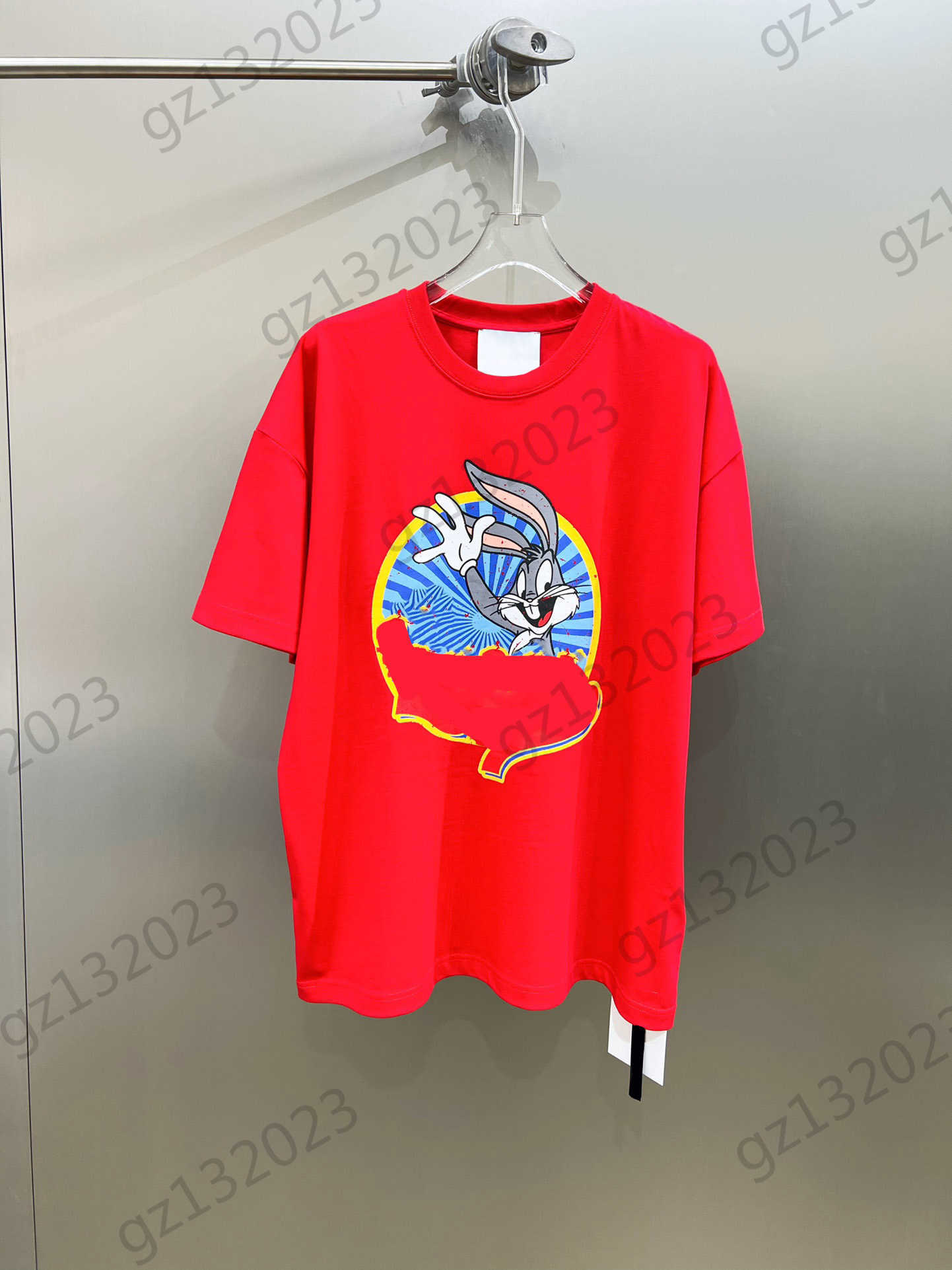 Womens Clothes T-shirts Designer Top Bugs Bunny Cotone Print Short Sleeve Pullover T-shirt Cotton Fabric Loose Comfortable Tees Women Clothing
Womens Clothes T-shirts Designer Top Bugs Bunny Cotone Print Short Sleeve Pullover T-shirt Cotton Fabric Loose Comfortable Tees Women Clothing