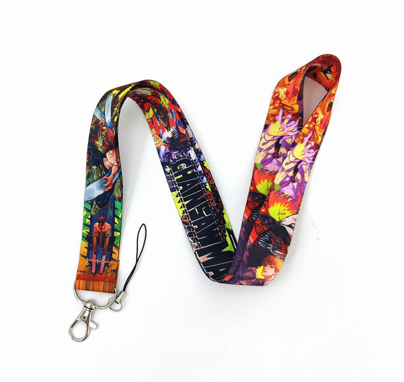 designer Keychain Anime chainsaw man Lanyards For Key Phone Keys ID Card DIY Neck Strap Hang Rope Lanyard For Fans