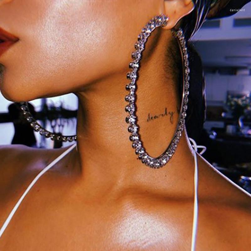 Hoop Earrings Fashion 10cm Classic Large Shiny Full Diamond Exaggerated Super Silver-plated Earring For Women
Hoop Earrings Fashion 10cm Classic Large Shiny Full Diamond Exaggerated Super Silver-plated Earring For Women