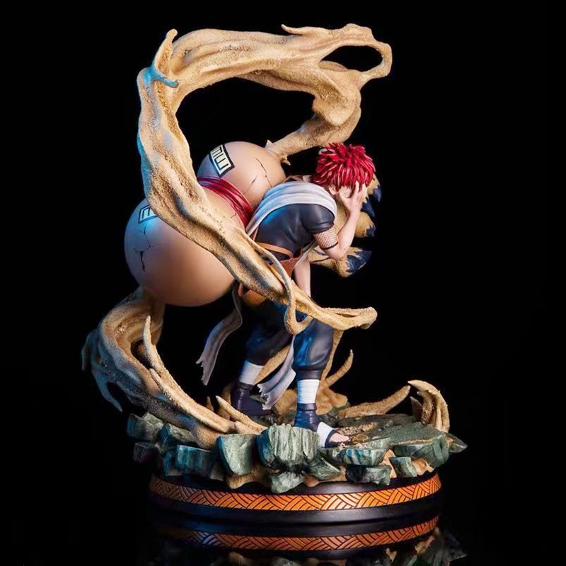 Novelty Games 25cm Anime Figurines Gaara Action Figure Decorations For Home Japan Anime Character Pvc Collectible Model Toys