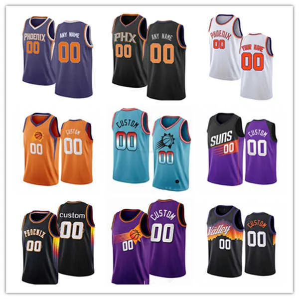 Men Women Youth Phoenix''Suns''Custom Chris 3 Paul Devin 1 Booker Deandre 22 Ayton Mikal 25 Bridges Cameron 23 Johnson Basketball Jersey