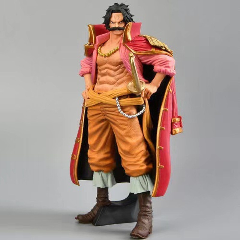 Novelty Games Anime One Piece Gol D Roger Action Figure 23cm Pvc Gk Statue Toys Standing Model Figurines Christmas Birthday Gift For Childre