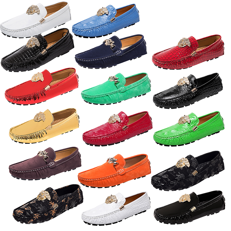 Men's luxury brogue shoes handmade metal buckle Genuine Leather Brocade printing Serrated bottom Men Women's shoes Loafers Driving Shoe Moccasins Dress Shoes, 2293-4
Men's luxury brogue shoes handmade metal buckle Genuine Leather Brocade printing Serrated bottom Men Women's shoes Loafers Driving Shoe Moccasins Dress Shoes, 2293-4