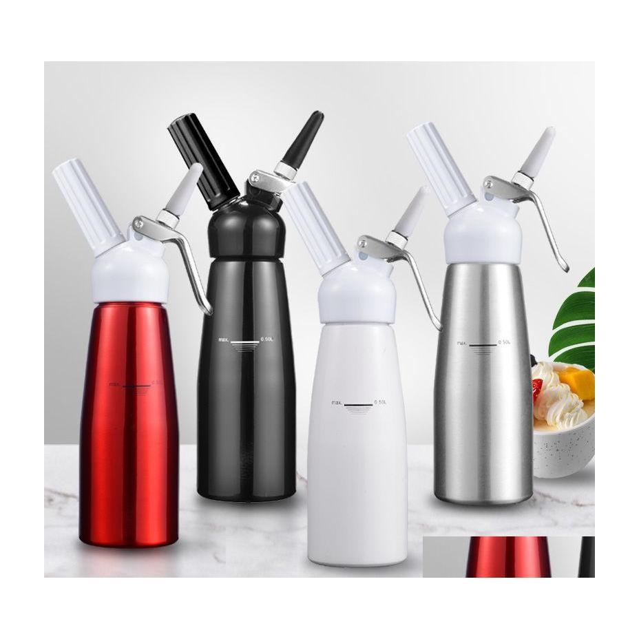 Cake Tools 500Ml Cream Whipper Dispenser Aluminium Alloy Whipped Fresh Foam Maker 3 Decorating Nozzles Kitchen Vt1913 Drop Delivery Dh5Kn
Cake Tools 500Ml Cream Whipper Dispenser Aluminium Alloy Whipped Fresh Foam Maker 3 Decorating Nozzles Kitchen Vt1913 Drop Delivery Dh5Kn