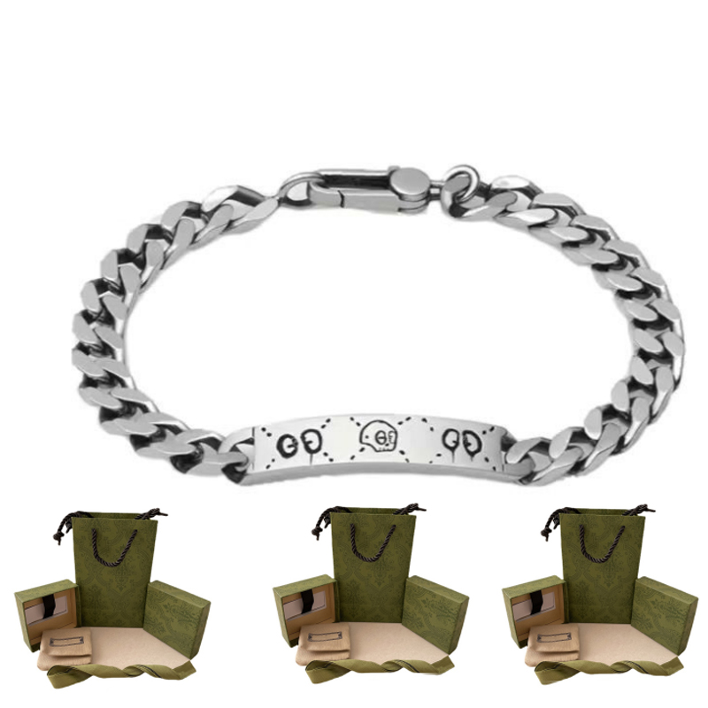 Fashion European popular 925 sterling silver bracelet fashion mens and women couple bracelets