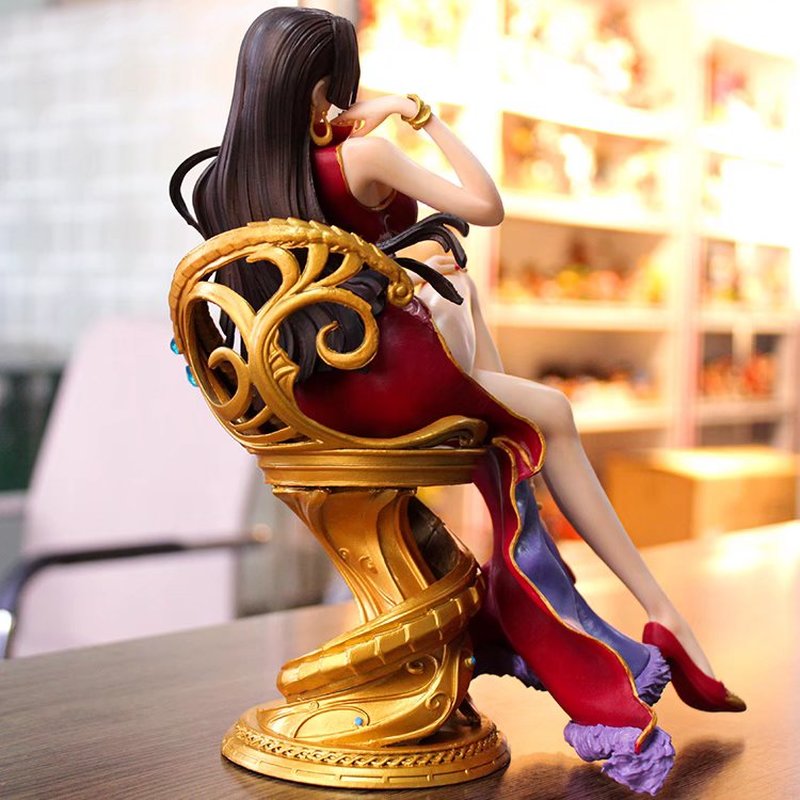 Novelty Games NEW Anime ONE PIECE DX POP Boa Hancock Sitting Girl PVC Action Figure Model Toy Statue Adult Collection Figma Toys Dolls Gifts